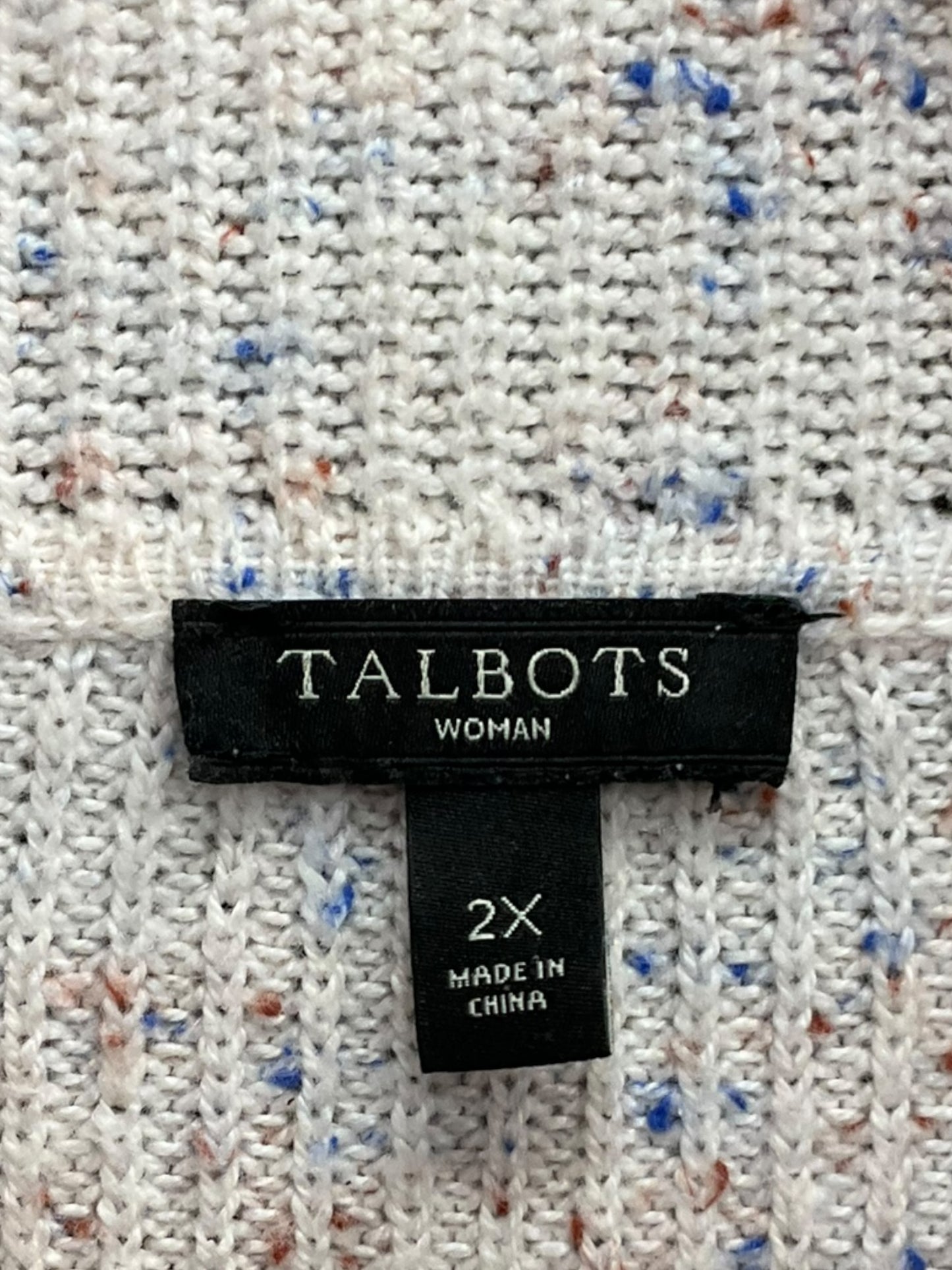 Sweater By Talbots In Multi-colored, Size: 2x