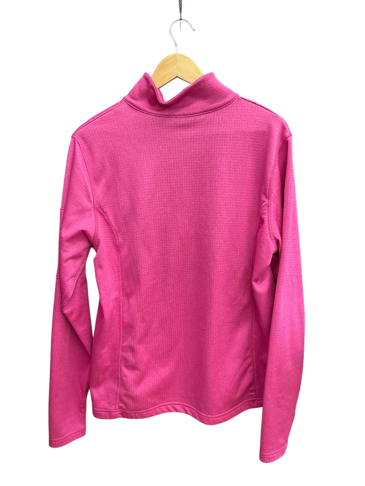 Athletic Top Long Sleeve Collar By Columbia In Pink, Size: Xxl