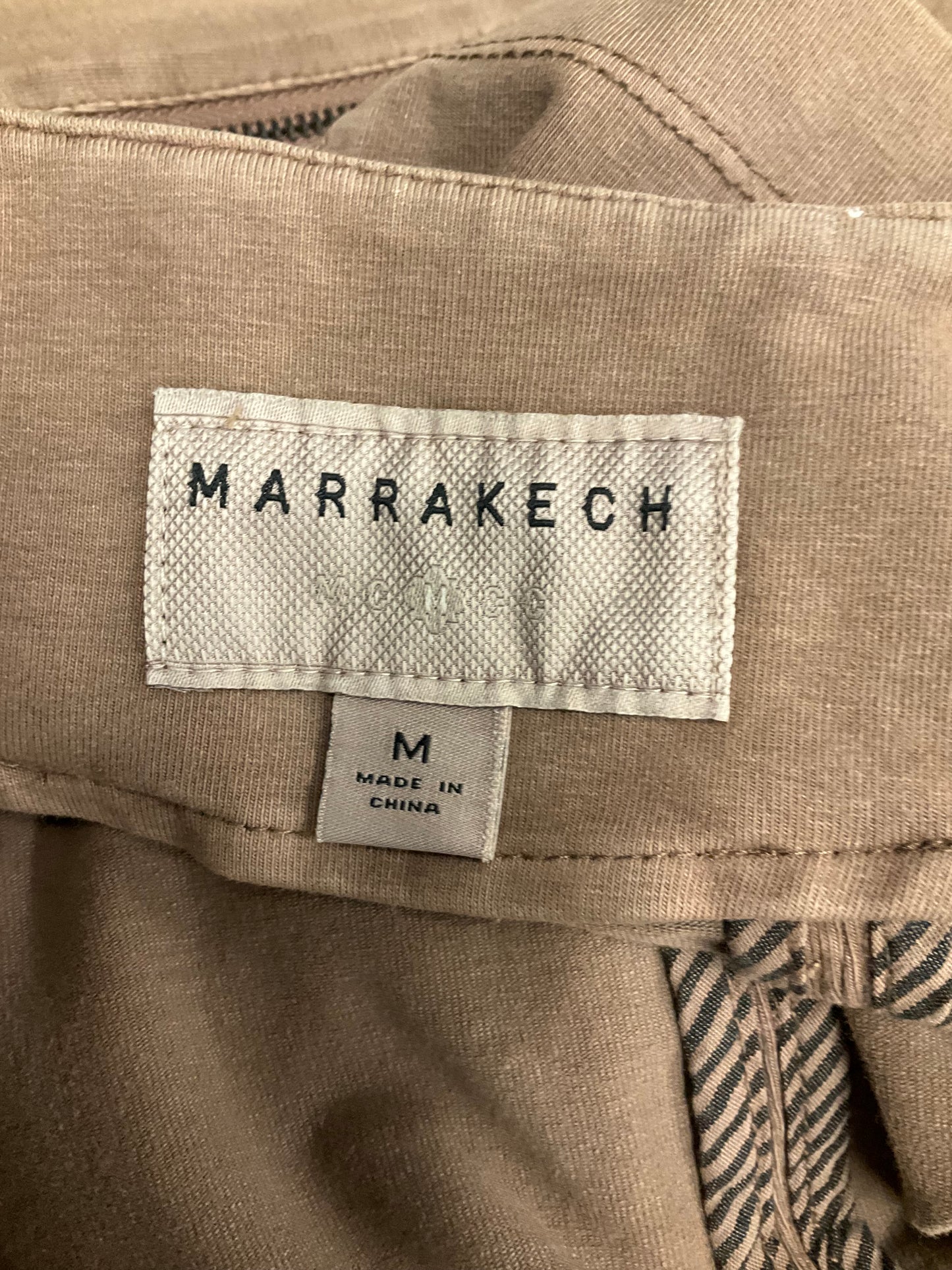 Jacket Moto By Marrakech In Brown, Size: M