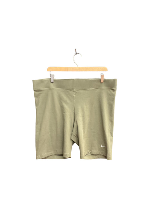 Athletic Shorts By Nike Apparel In Green, Size: 2x