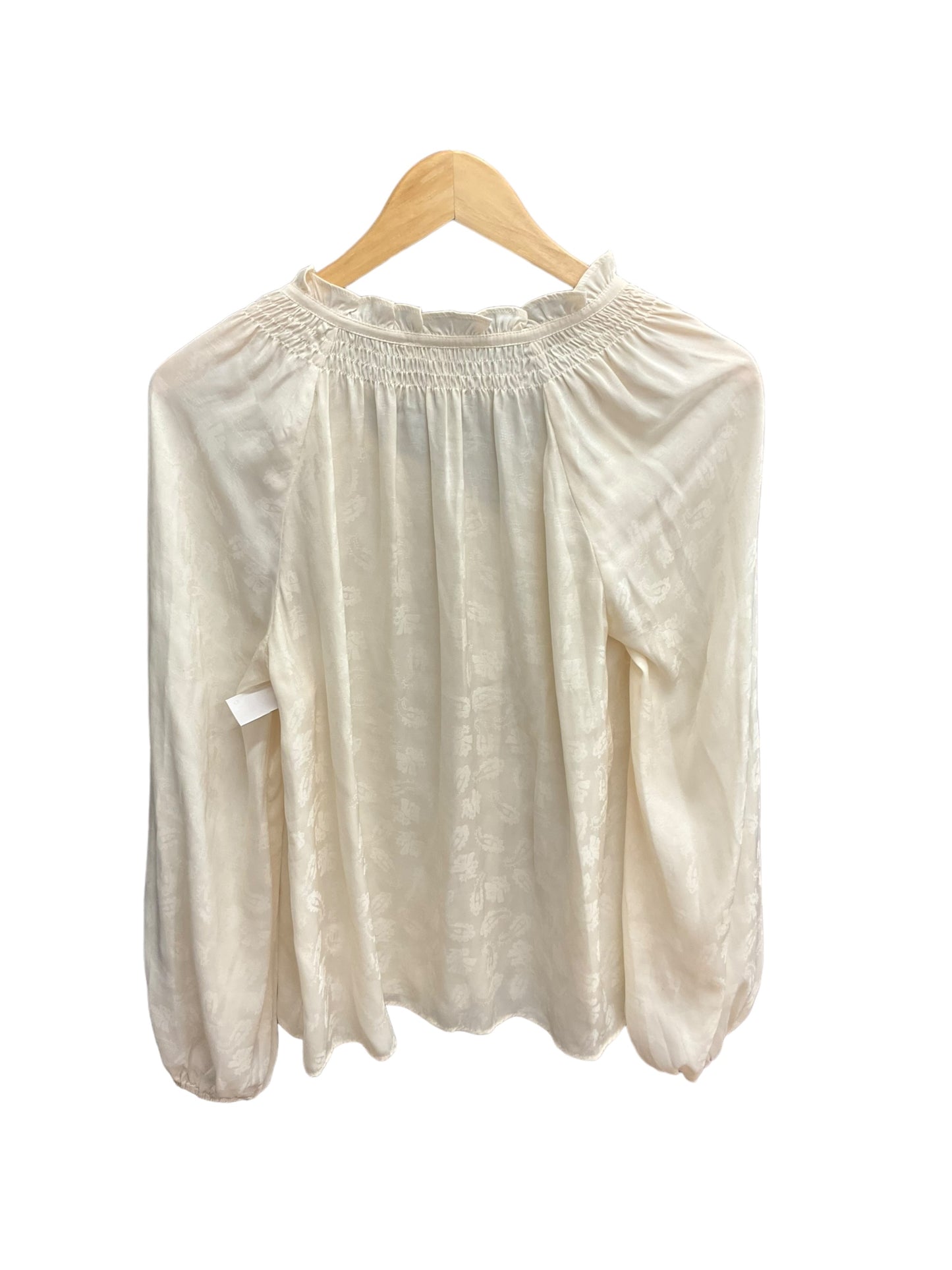 Top 3/4 Sleeve By Current Air In Cream, Size: S