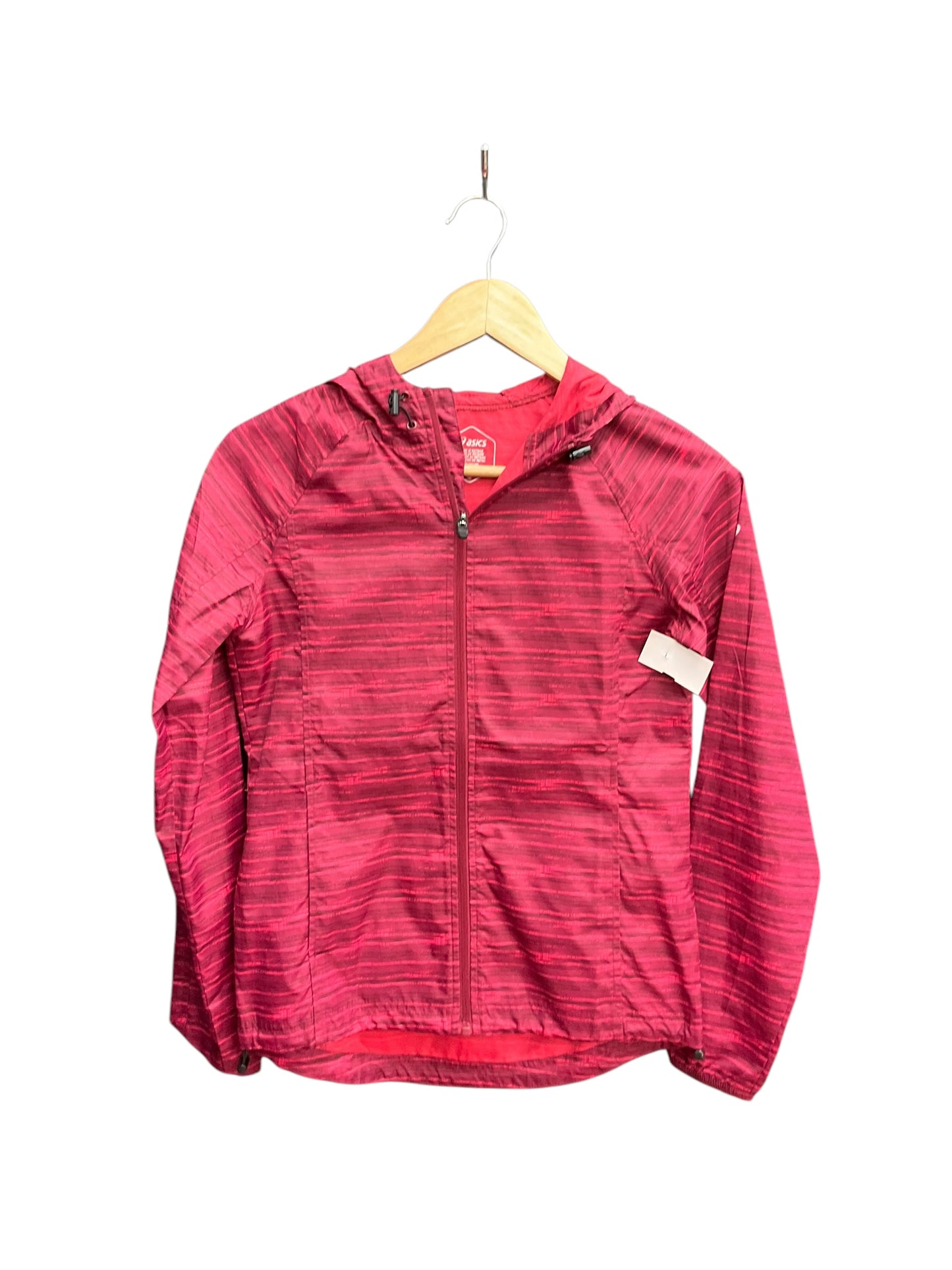 Athletic Jacket By Asics In Red, Size: Xs