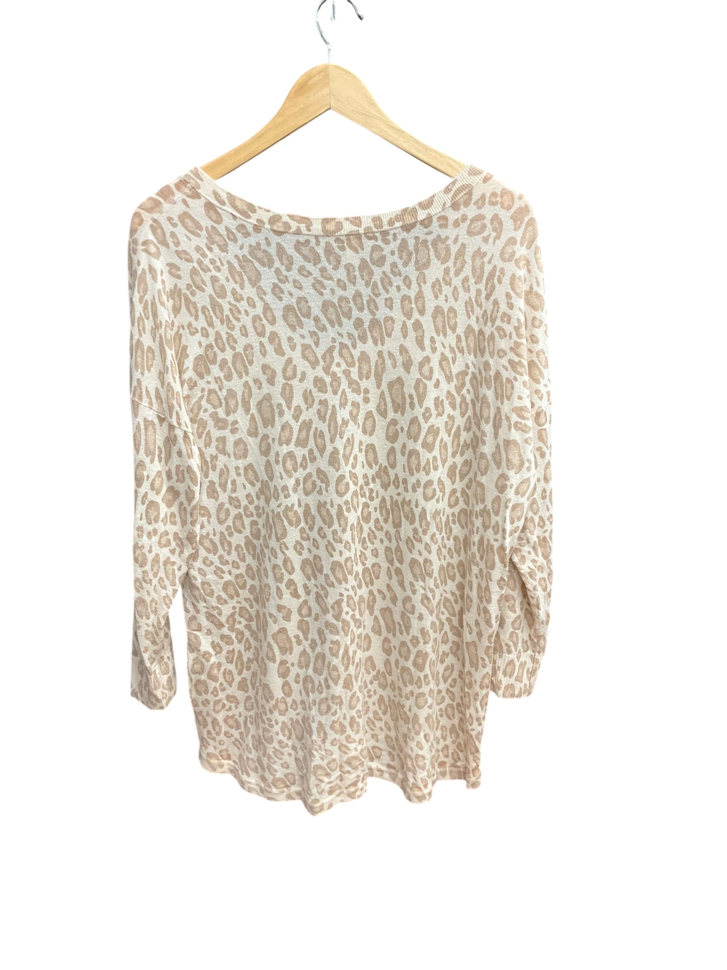 Top 3/4 Sleeve By Joie In Animal Print, Size: L