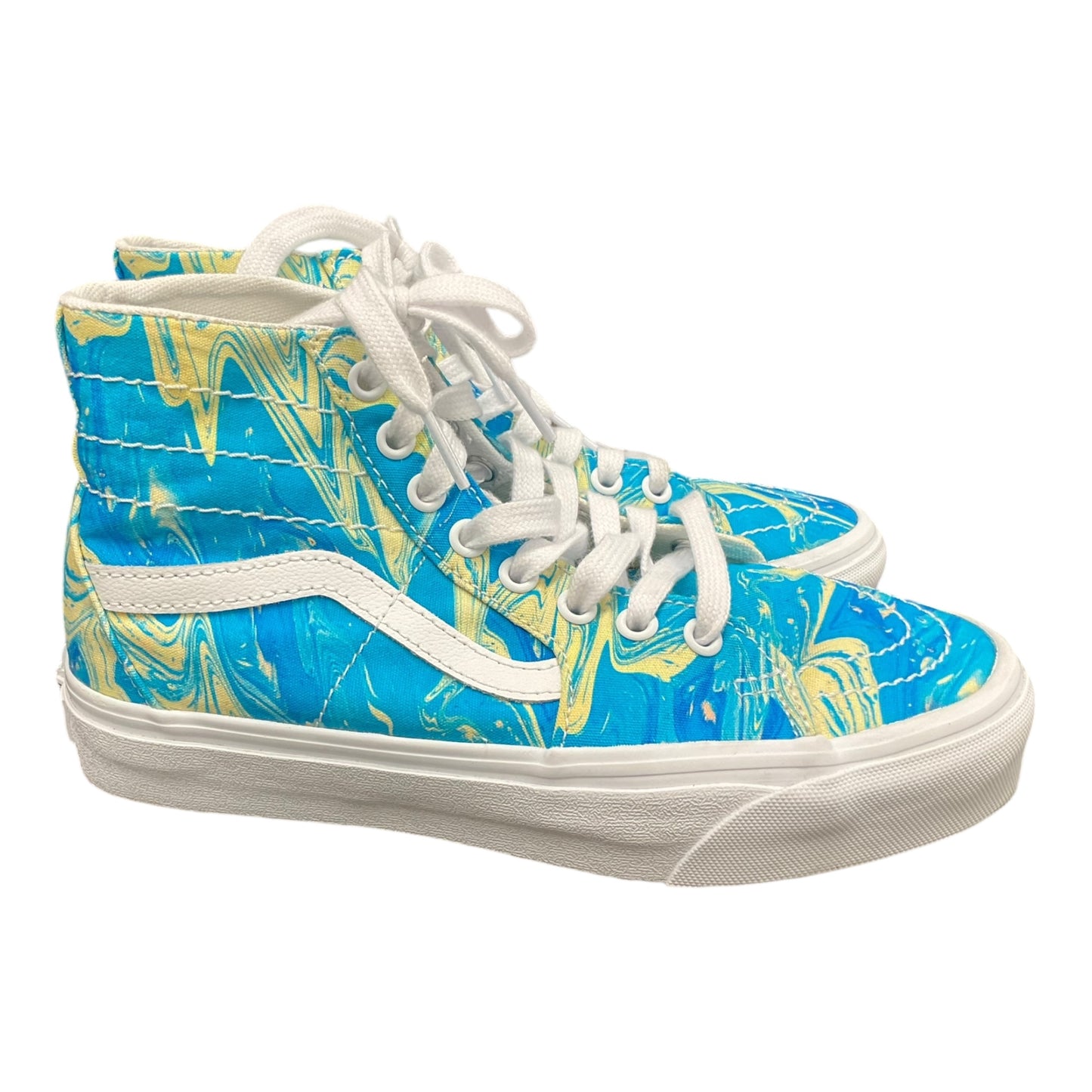 Shoes Sneakers Platform By Vans In Multi-colored, Size: 7