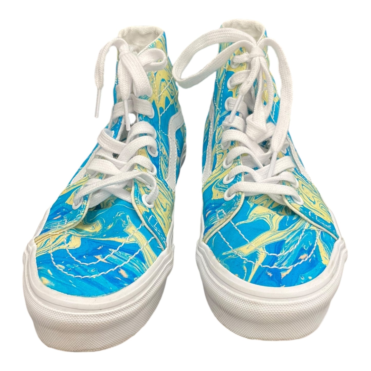 Shoes Sneakers Platform By Vans In Multi-colored, Size: 7