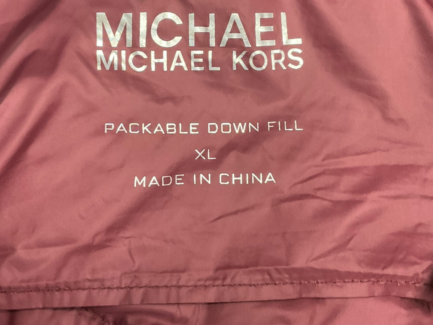 Coat Puffer & Quilted By Michael By Michael Kors In Red, Size: Xl