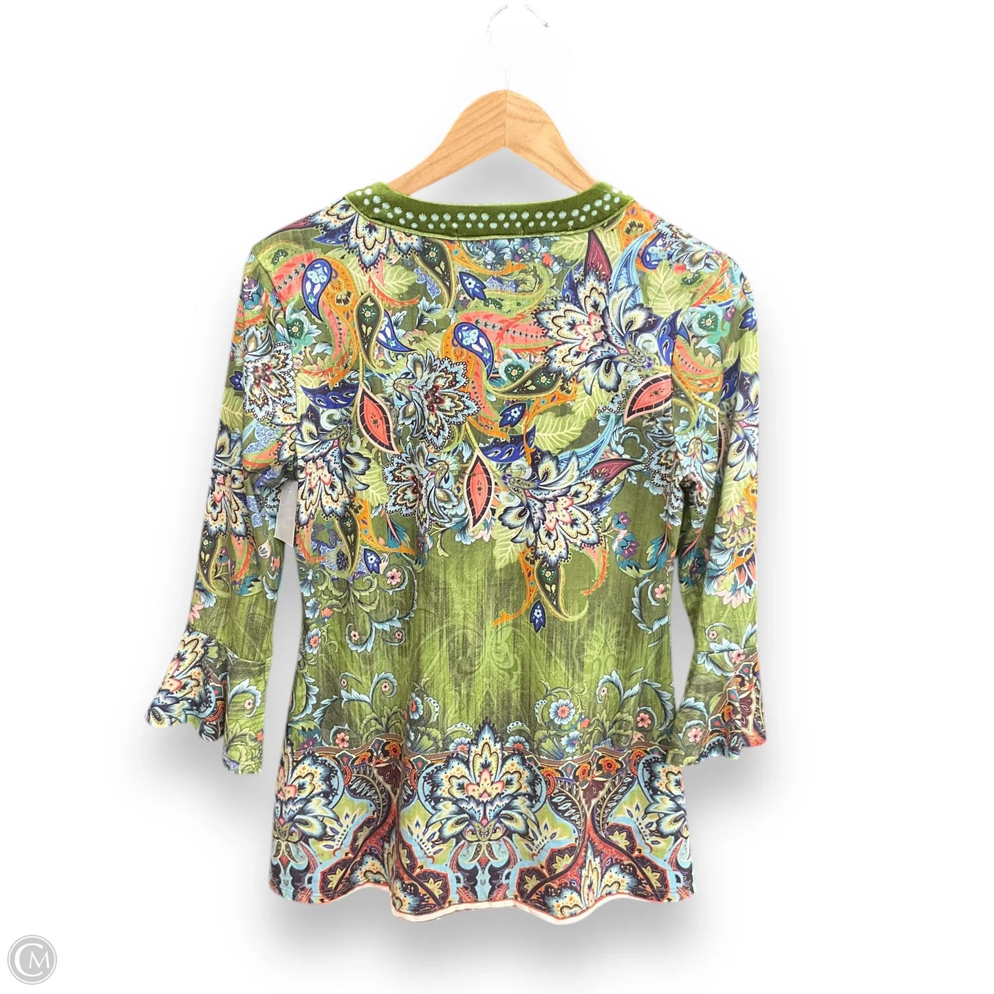 Top Long Sleeve By One World In Multi-colored, Size: Xs