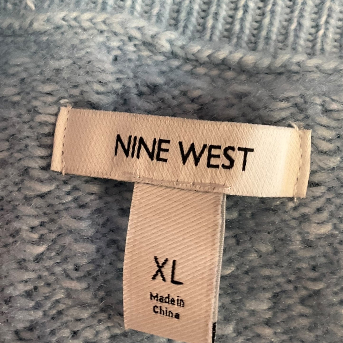 Sweater By Nine West Apparel In Blue, Size: Xl