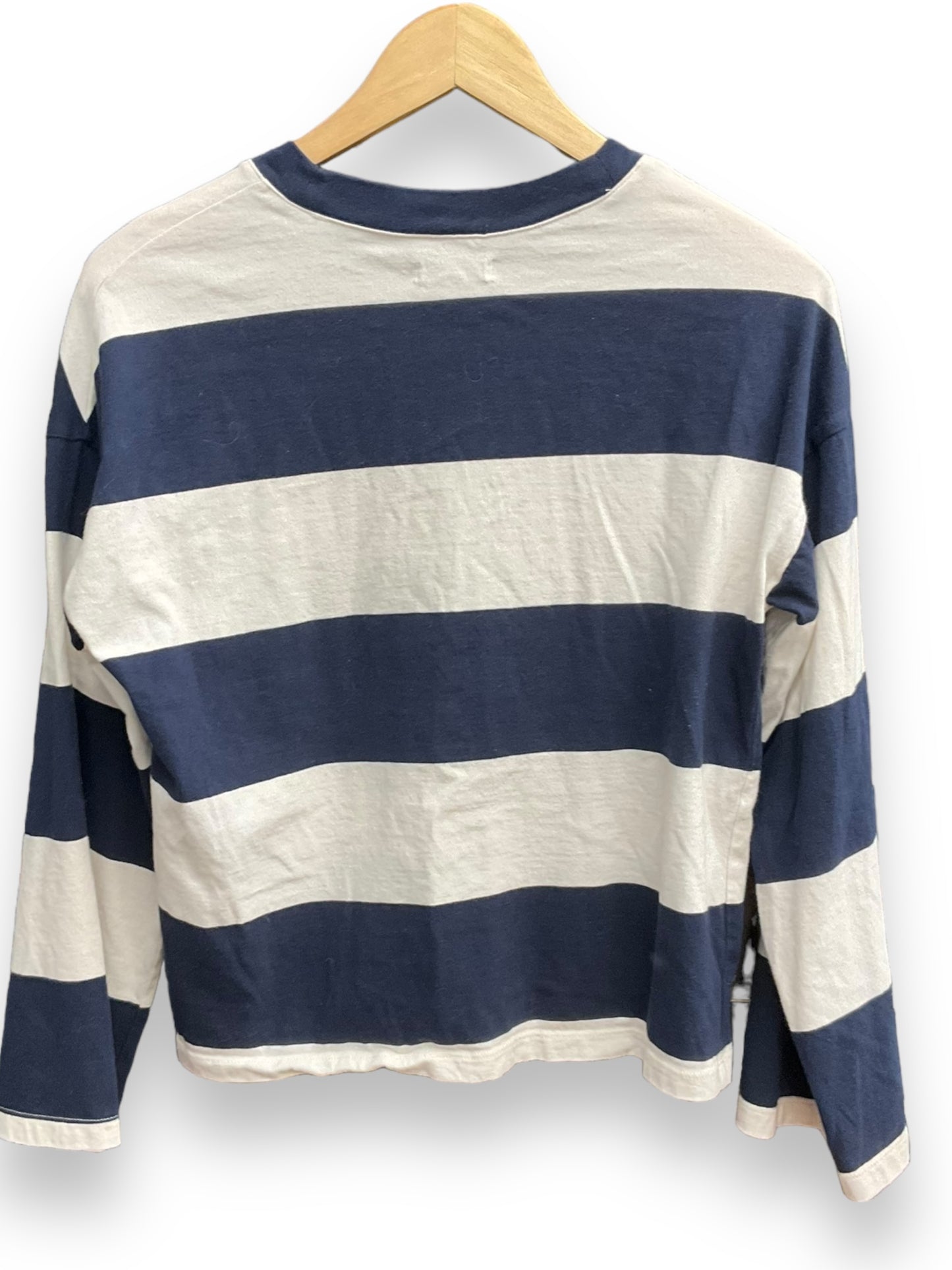 Top Long Sleeve By Madewell In Striped Pattern, Size: S