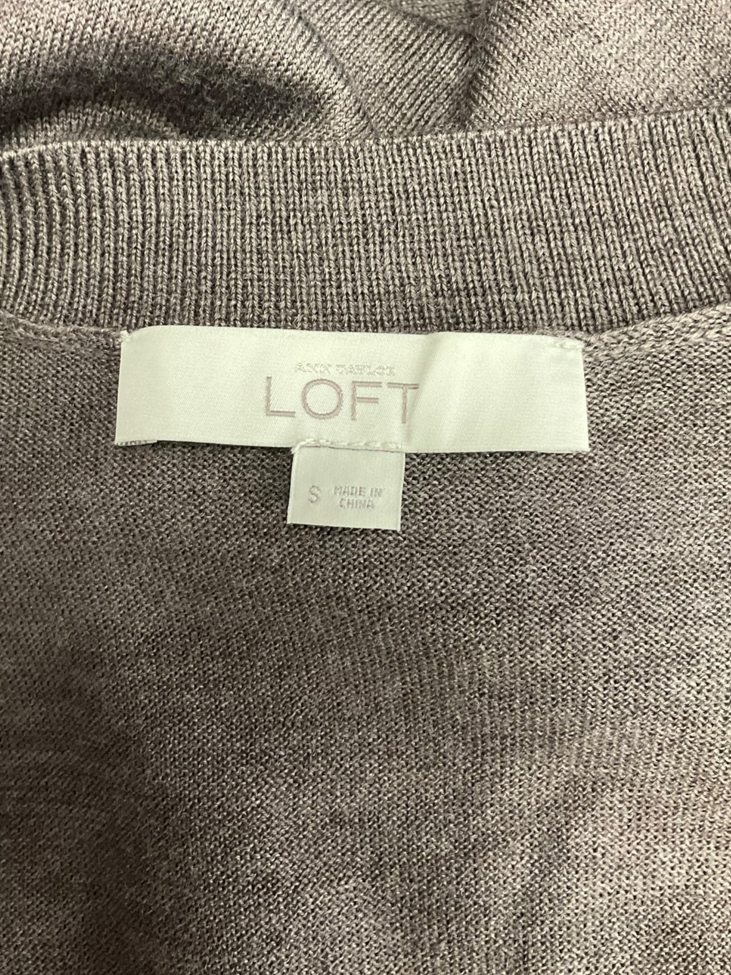 Cardigan By Loft In Taupe, Size: S