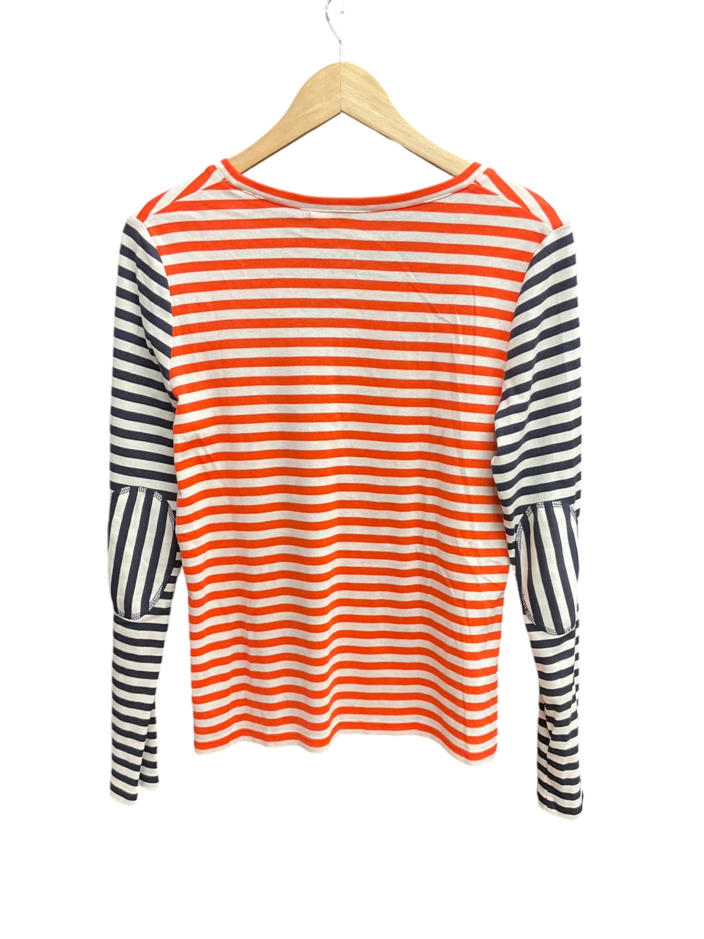 Top Long Sleeve By Tory Burch In Striped Pattern, Size: L