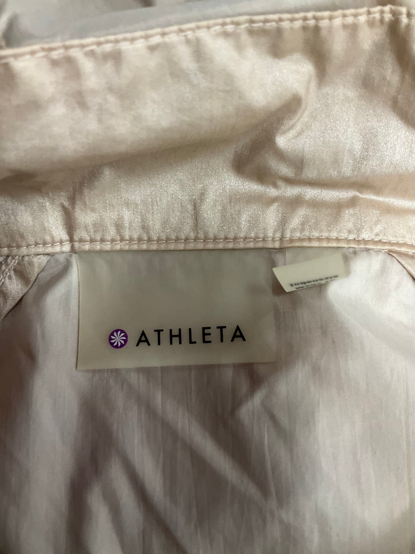 Athletic Jacket By Athleta In Peach, Size: Xs