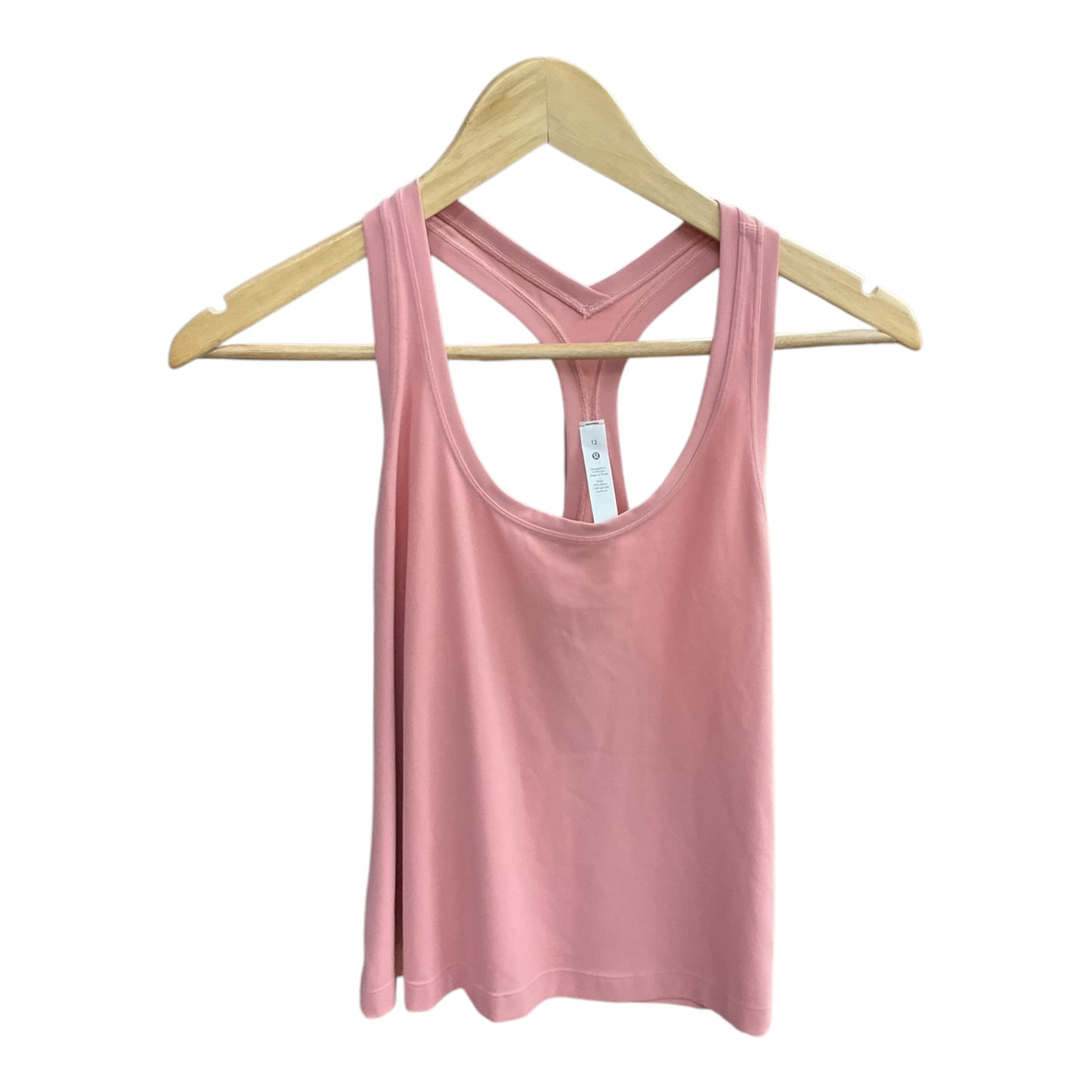 Athletic Tank Top By Lululemon In Pink, Size: 12