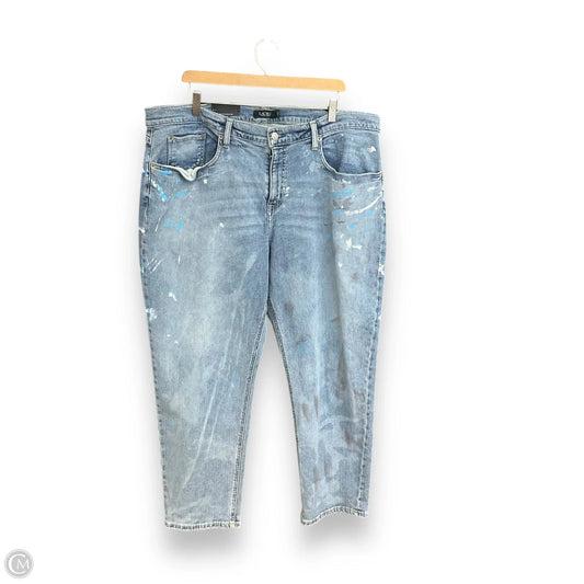 Jeans Cropped By Ralph Lauren In Blue Denim, Size: 18