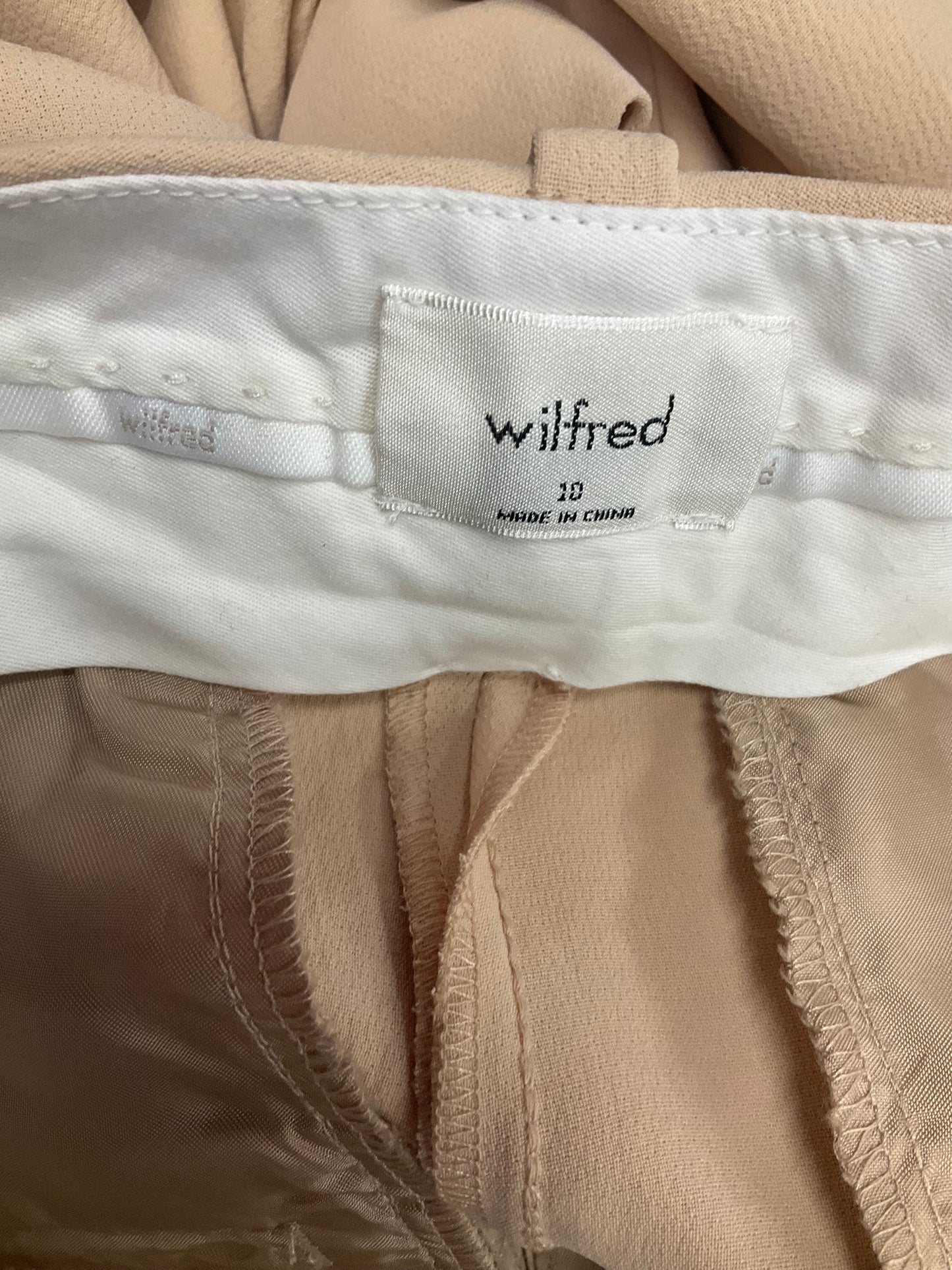 Pants Wide Leg By Wilfred In Beige, Size: 10