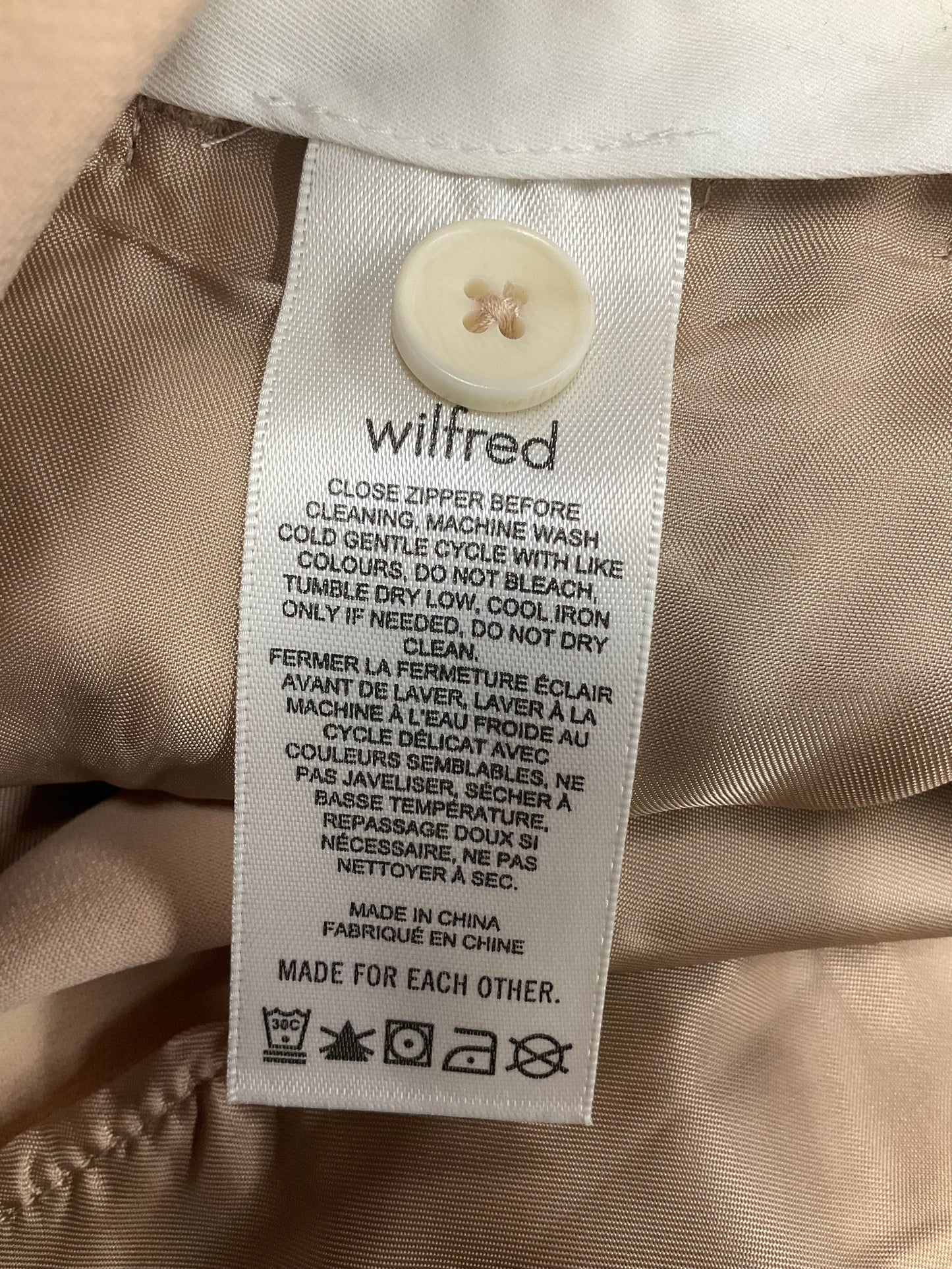 Pants Wide Leg By Wilfred In Beige, Size: 10