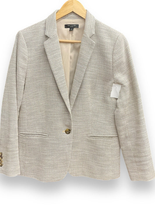 Blazer By Ann Taylor In Beige, Size: L