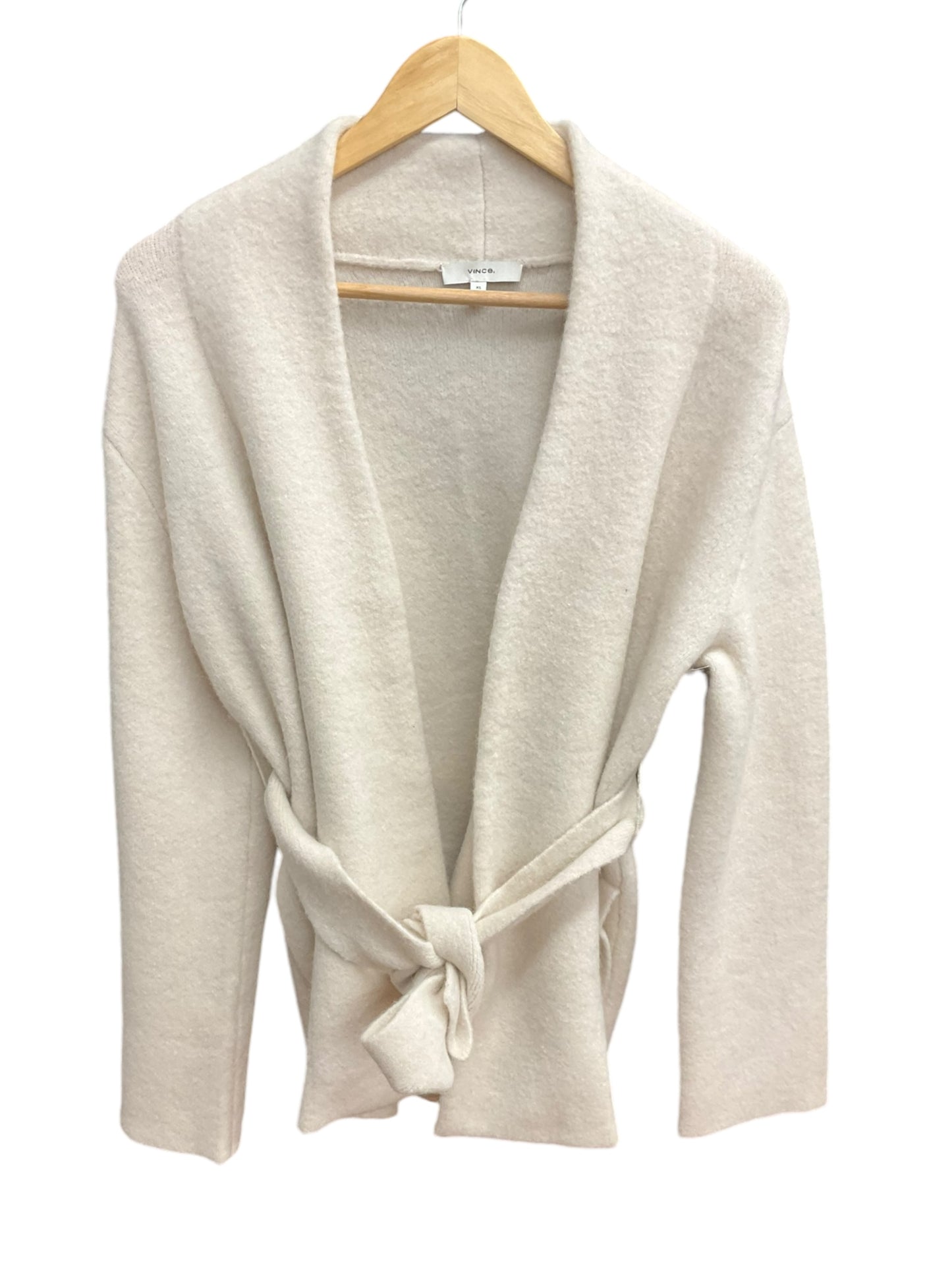 Sweater Cardigan By Vince In Cream, Size: Xs