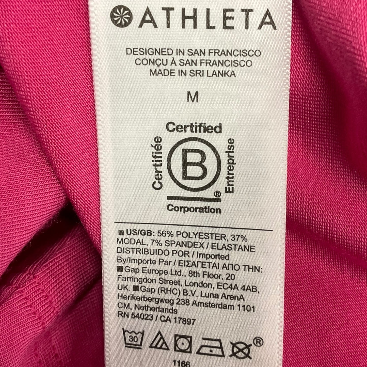 Athletic Tank Top By Athleta In Pink, Size: M