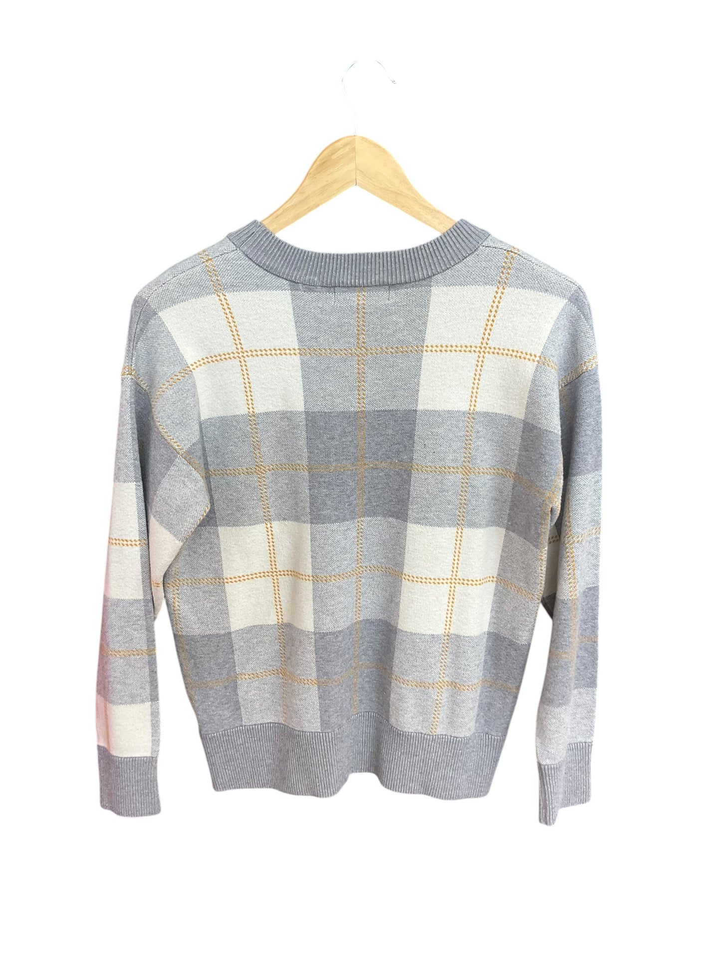 Sweater By Rachel Zoe In Plaid Pattern, Size: M