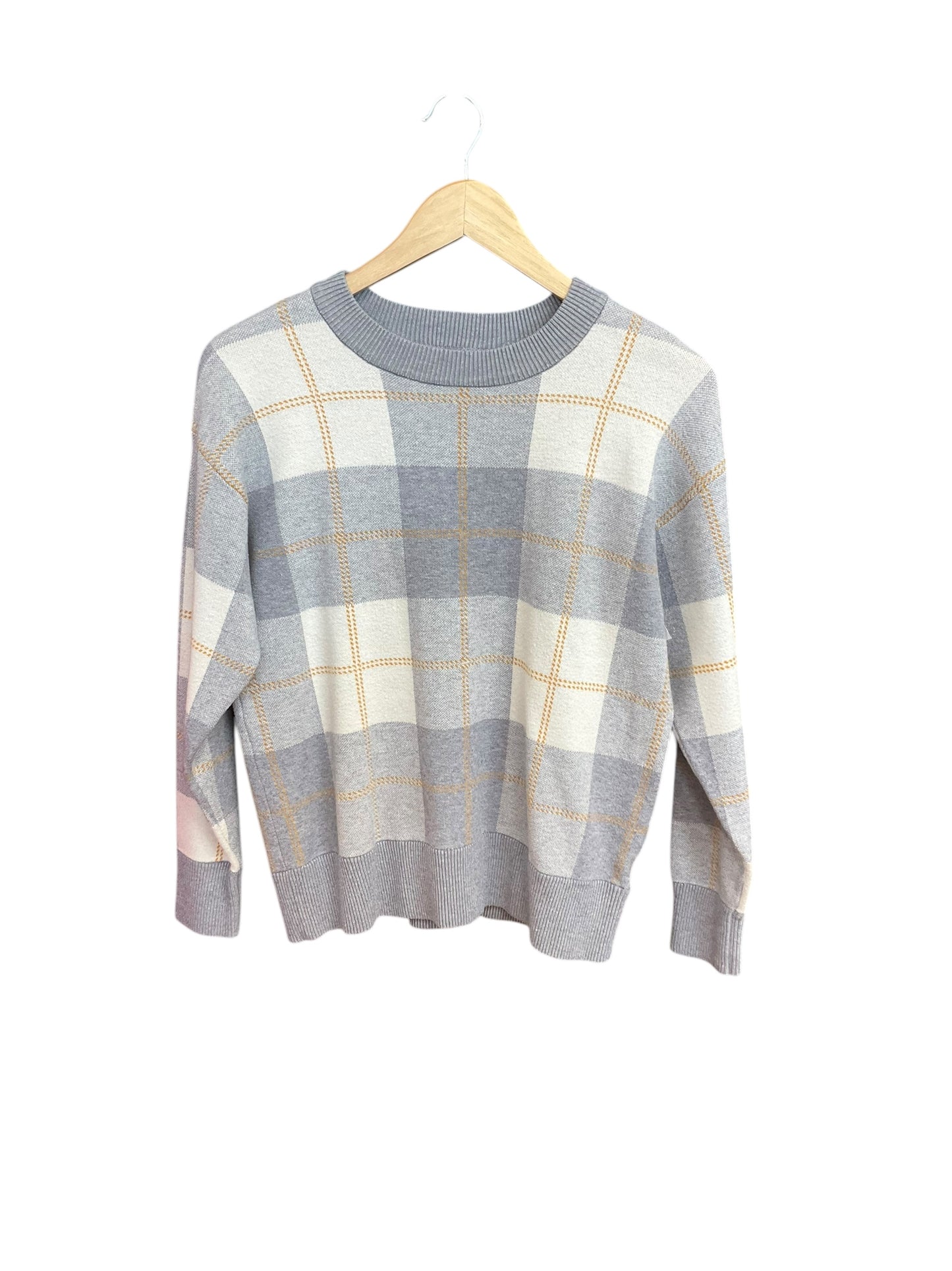 Sweater By Rachel Zoe In Plaid Pattern, Size: M