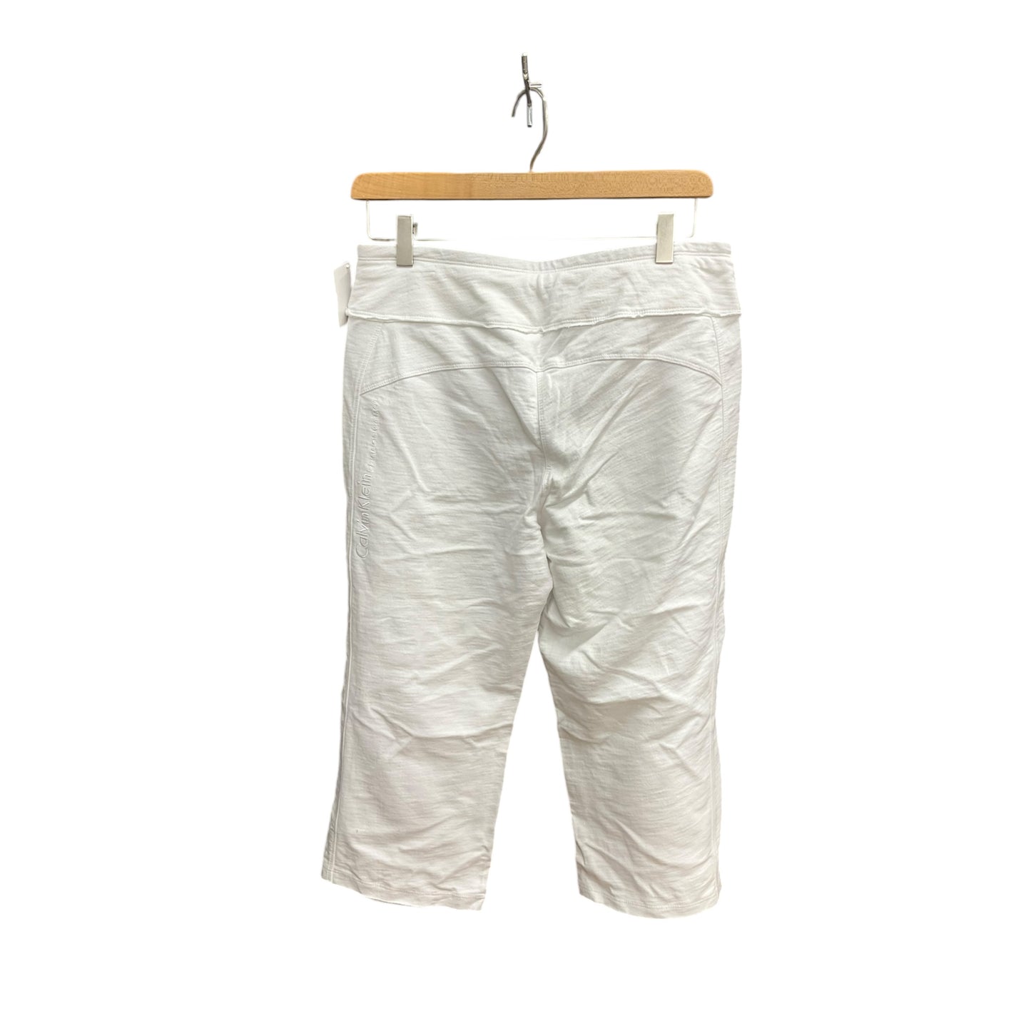 Athletic Capris By Calvin Klein Performance In White, Size: S