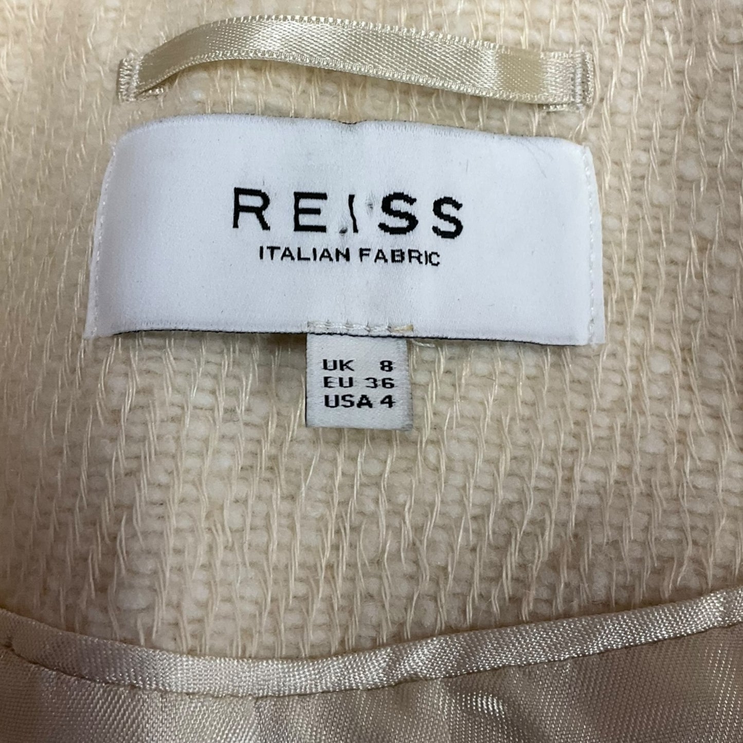 Blazer By Reiss In Cream, Size: M