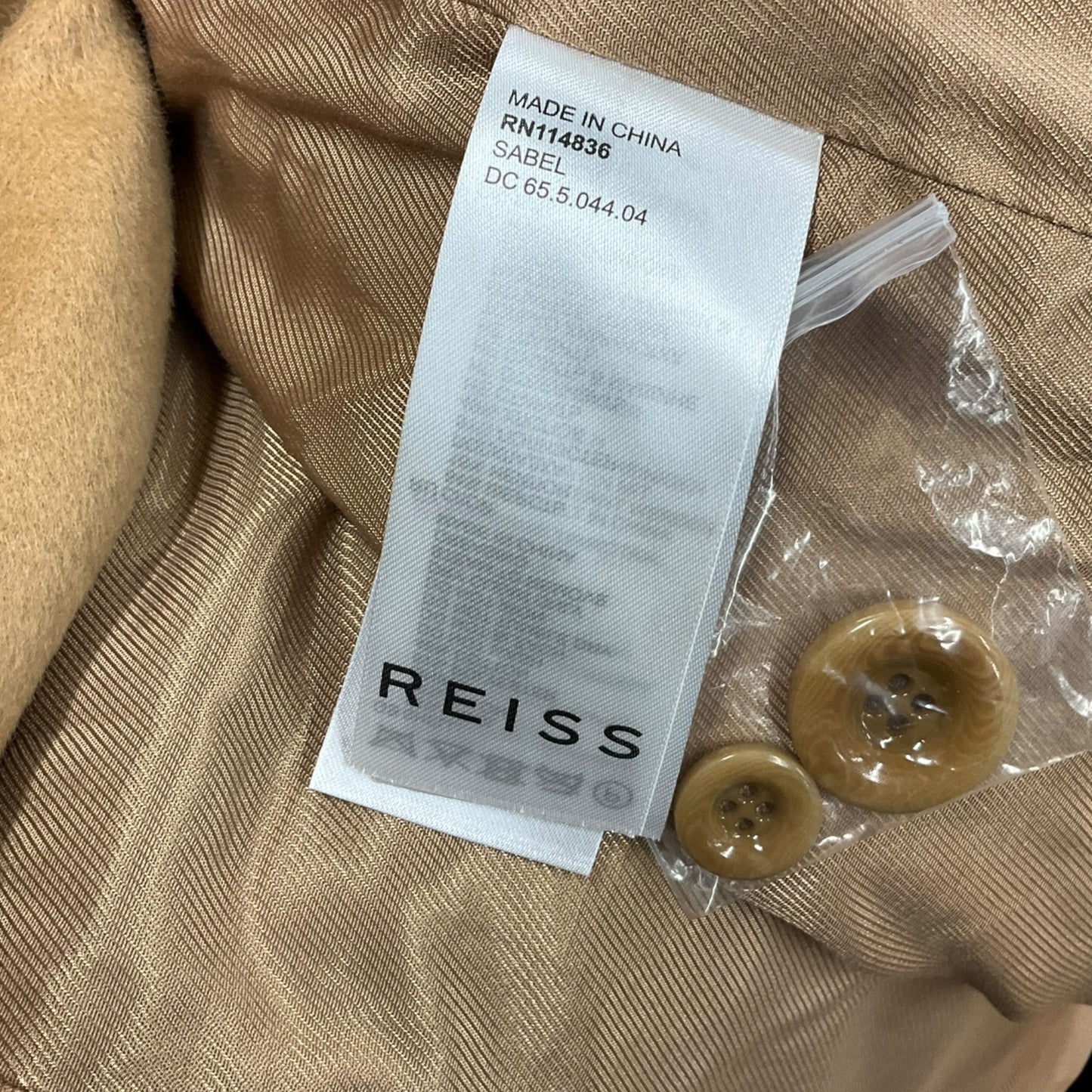 Coat Other By Reiss In Beige, Size: Xxl