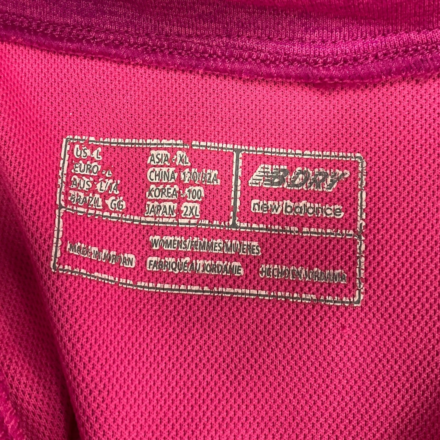 Athletic Jacket By New Balance In Pink, Size: L