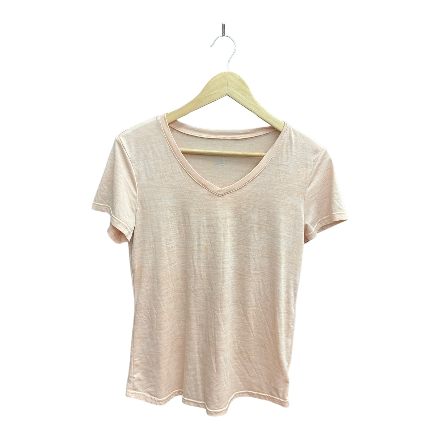 Athletic Top Short Sleeve By Danskin In Peach, Size: M