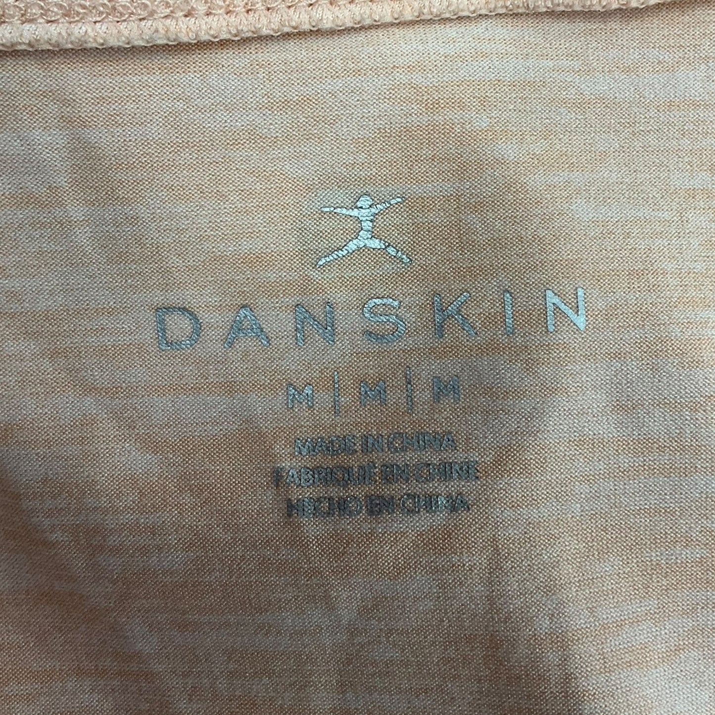 Athletic Top Short Sleeve By Danskin In Peach, Size: M