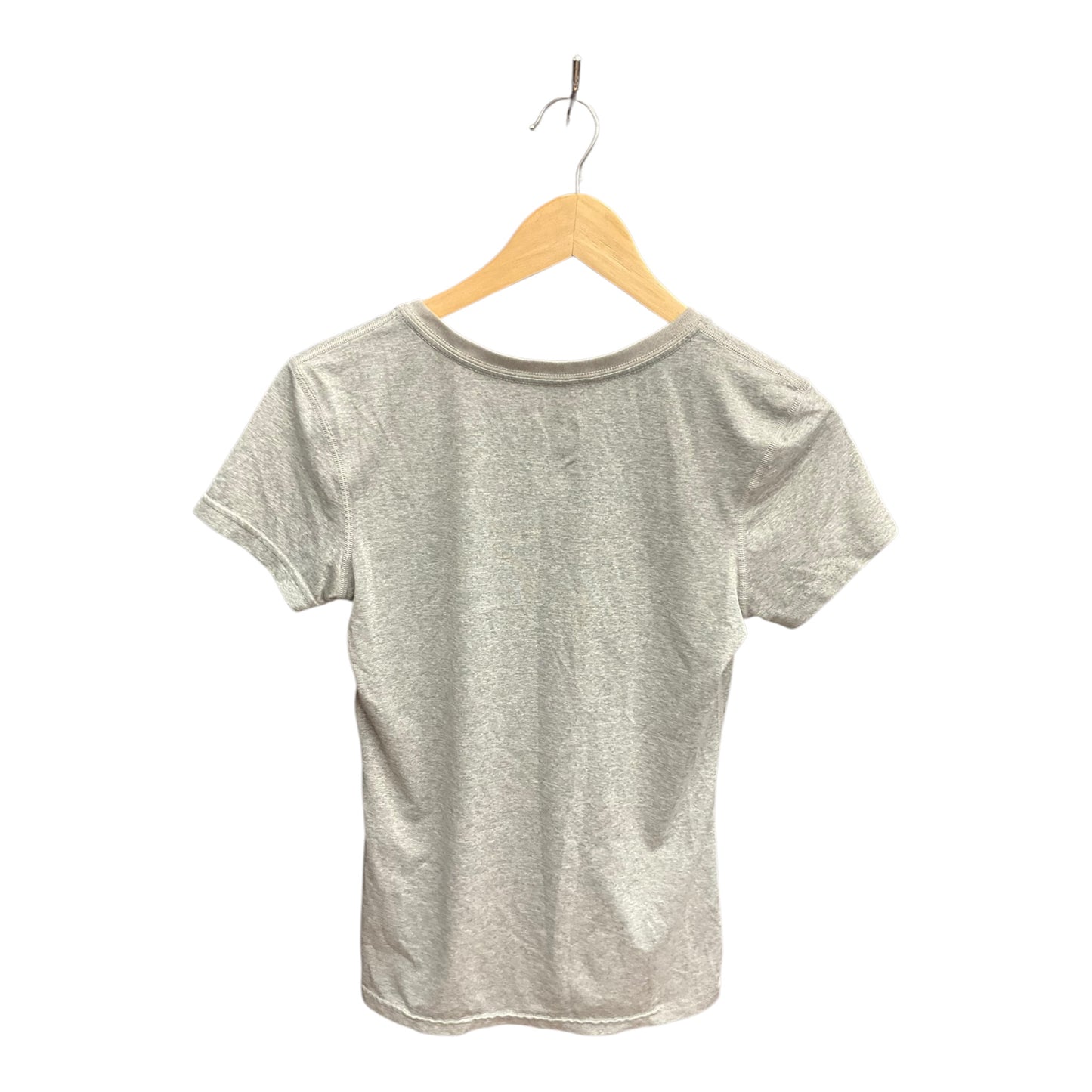 Athletic Top Short Sleeve By Nike Apparel In Grey, Size: S