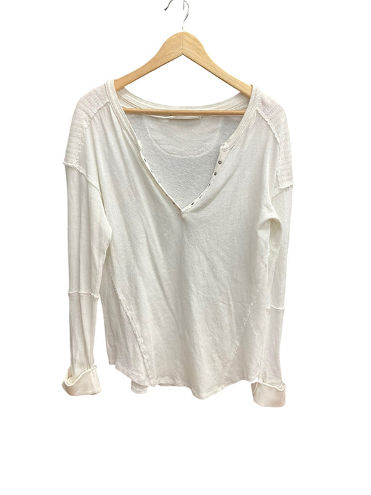 Top Long Sleeve By We The Free In White, Size: L