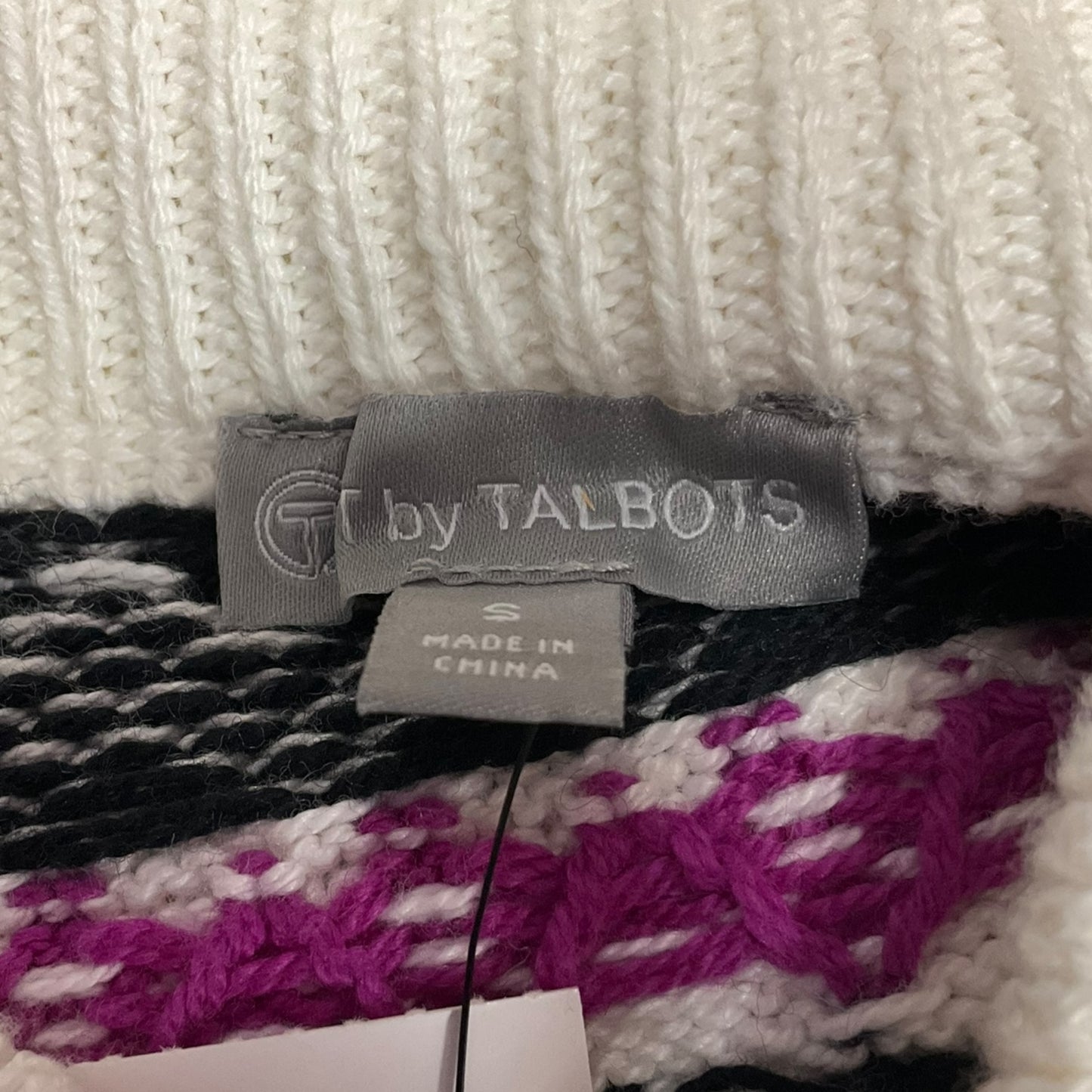 Sweater By Talbots In Cream, Size: S