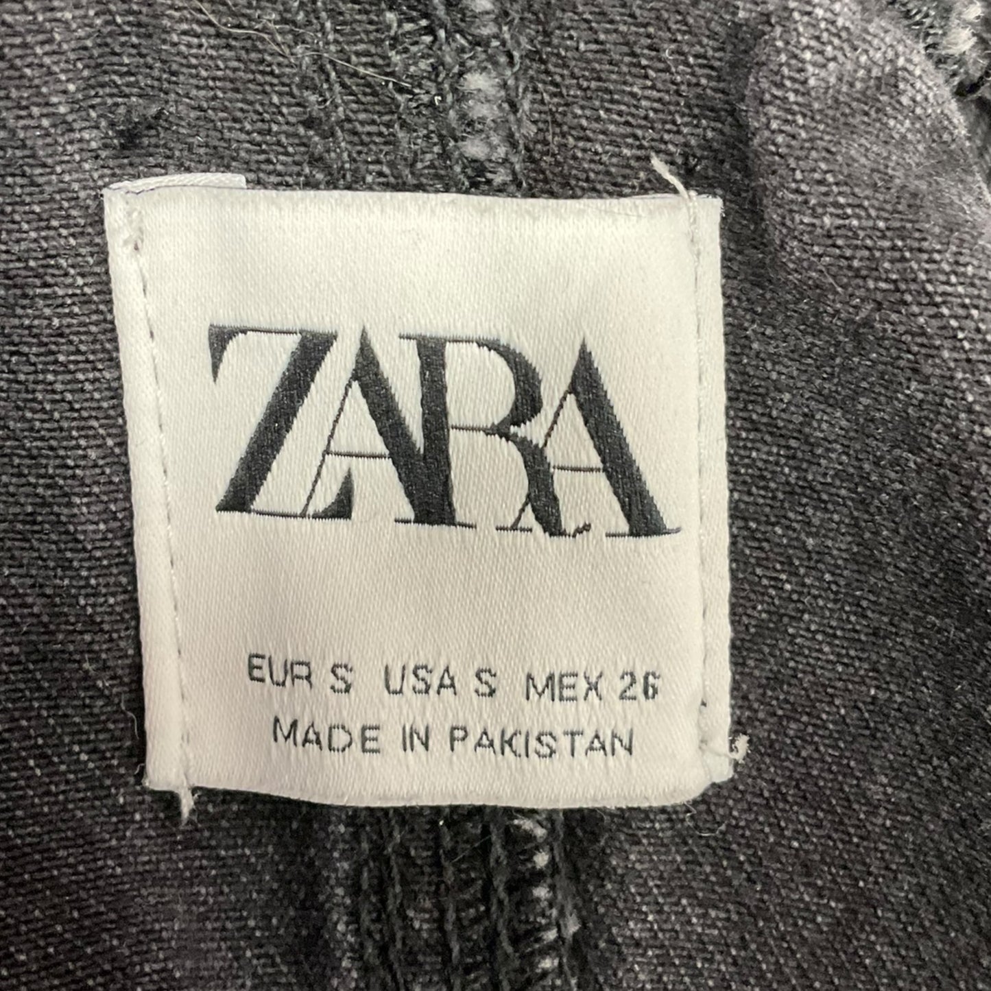 Dress Casual Short By Zara In Black Denim, Size: S