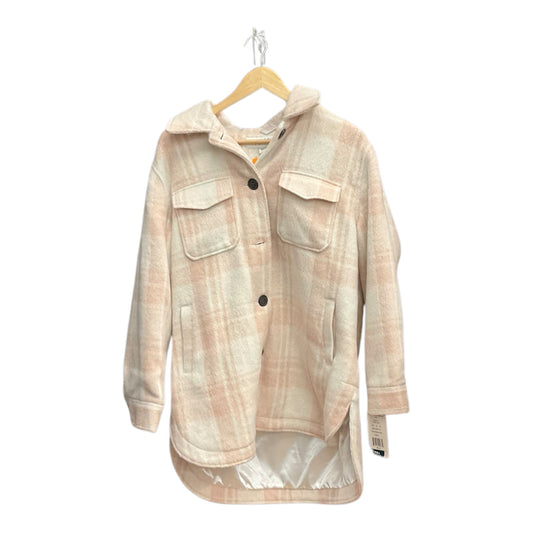 Jacket Shirt By Sebby In Plaid Pattern, Size: L