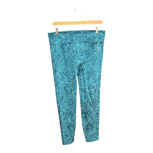 Athletic Leggings By Gym Shark In Teal, Size: Xl