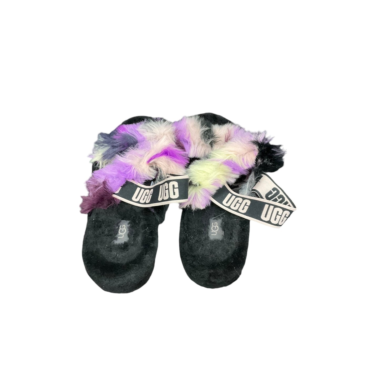 Slippers Designer By Ugg In Black & Purple