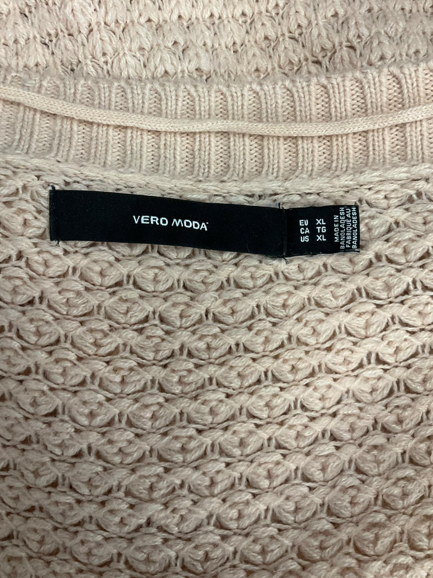 Cardigan By Vero Moda In Pink, Size: Xl