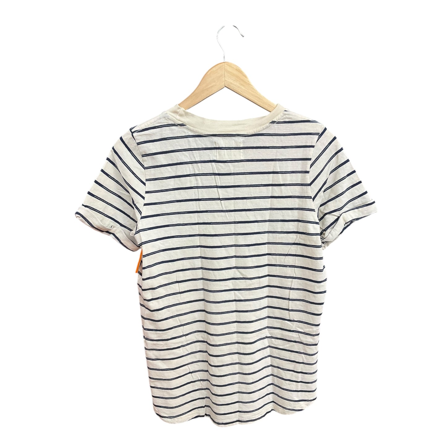 Top Short Sleeve By Anthropologie In Striped Pattern, Size: S