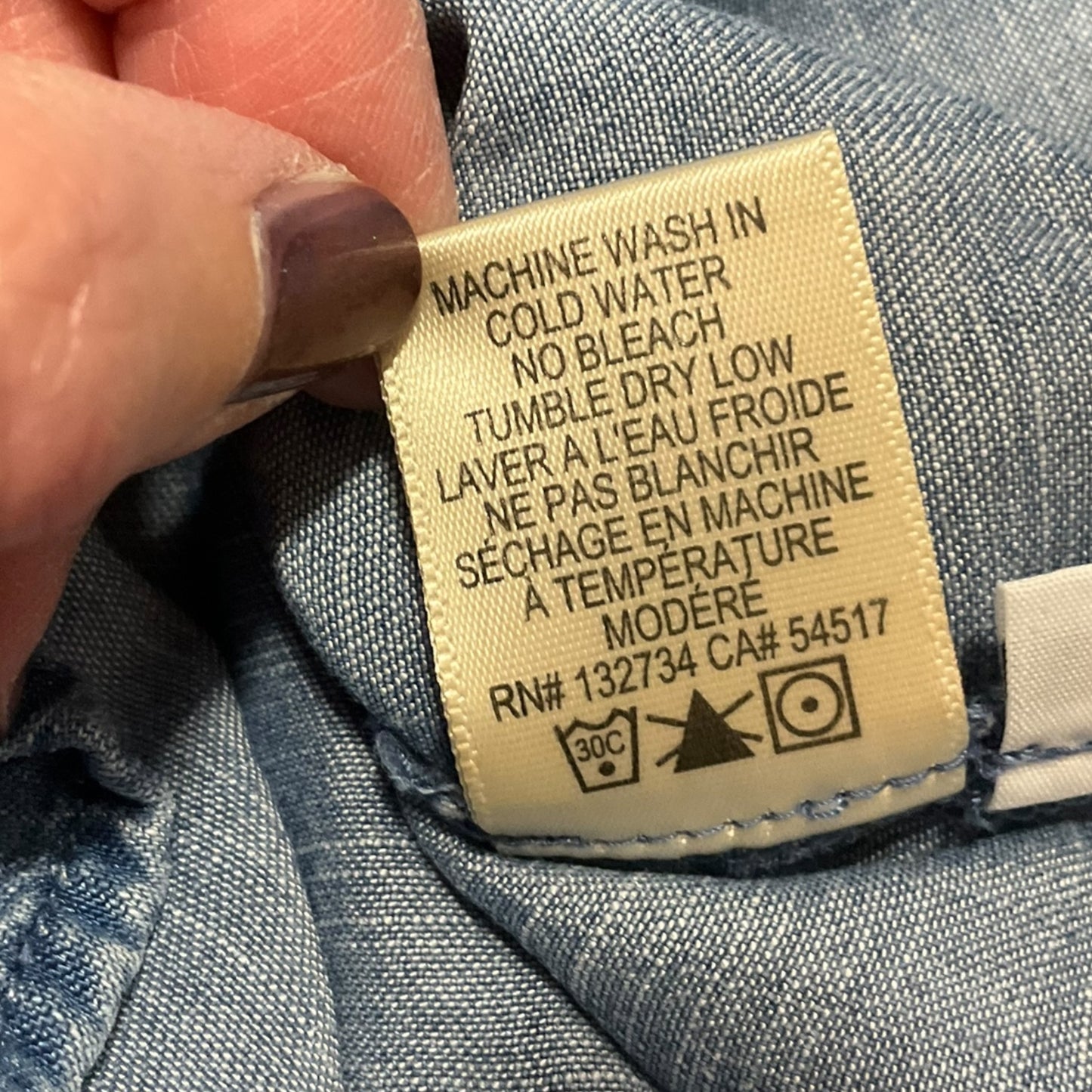 Top Long Sleeve By Cloth & Stone In Blue, Size: M