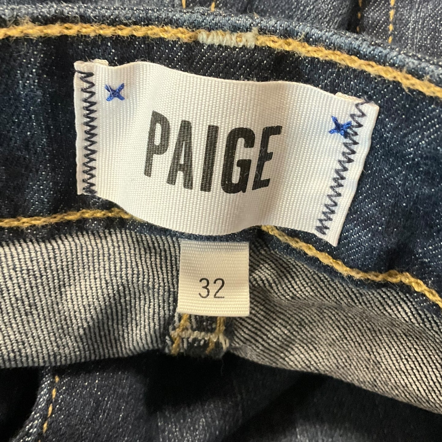 Jeans Boyfriend By Paige In Blue Denim, Size: 14