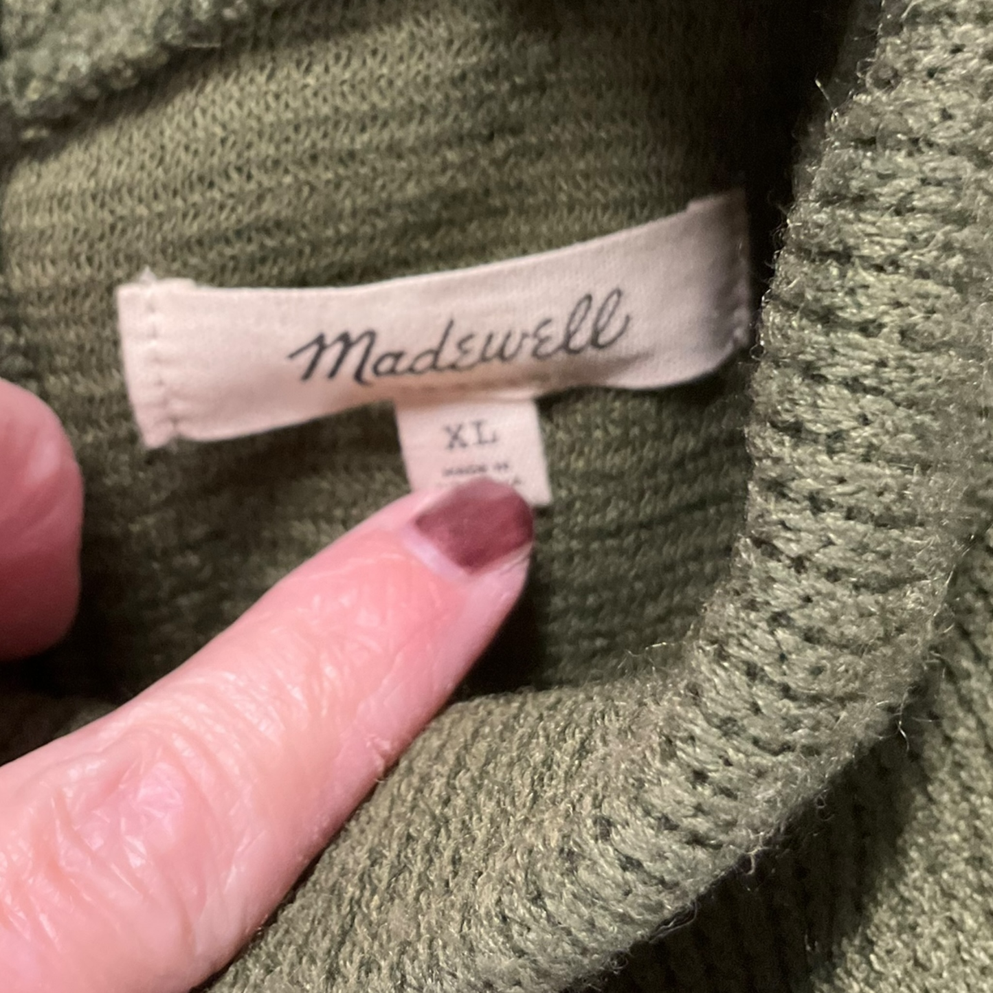 Top Long Sleeve By Madewell  Size: Xl