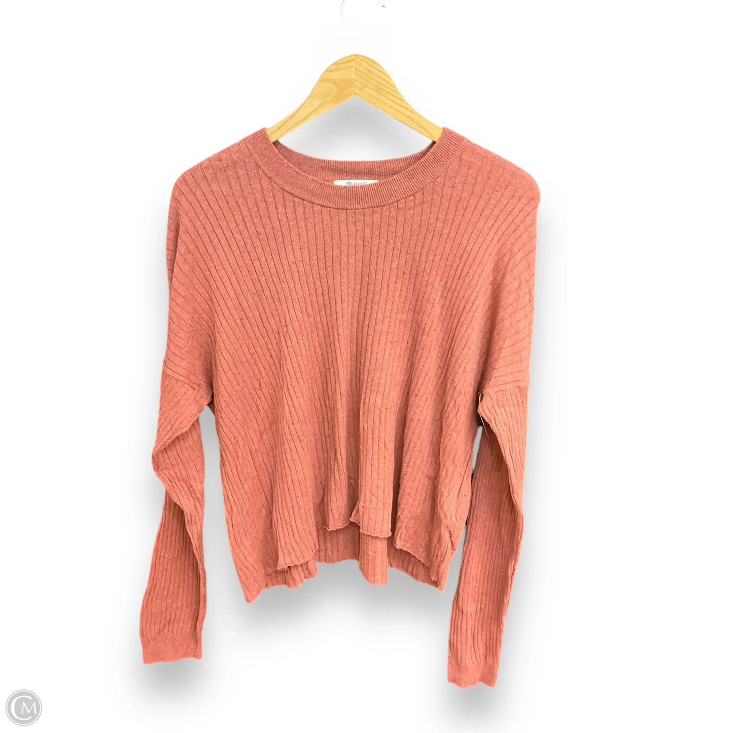 Top Long Sleeve Basic By Madewell In Pink, Size: Xl