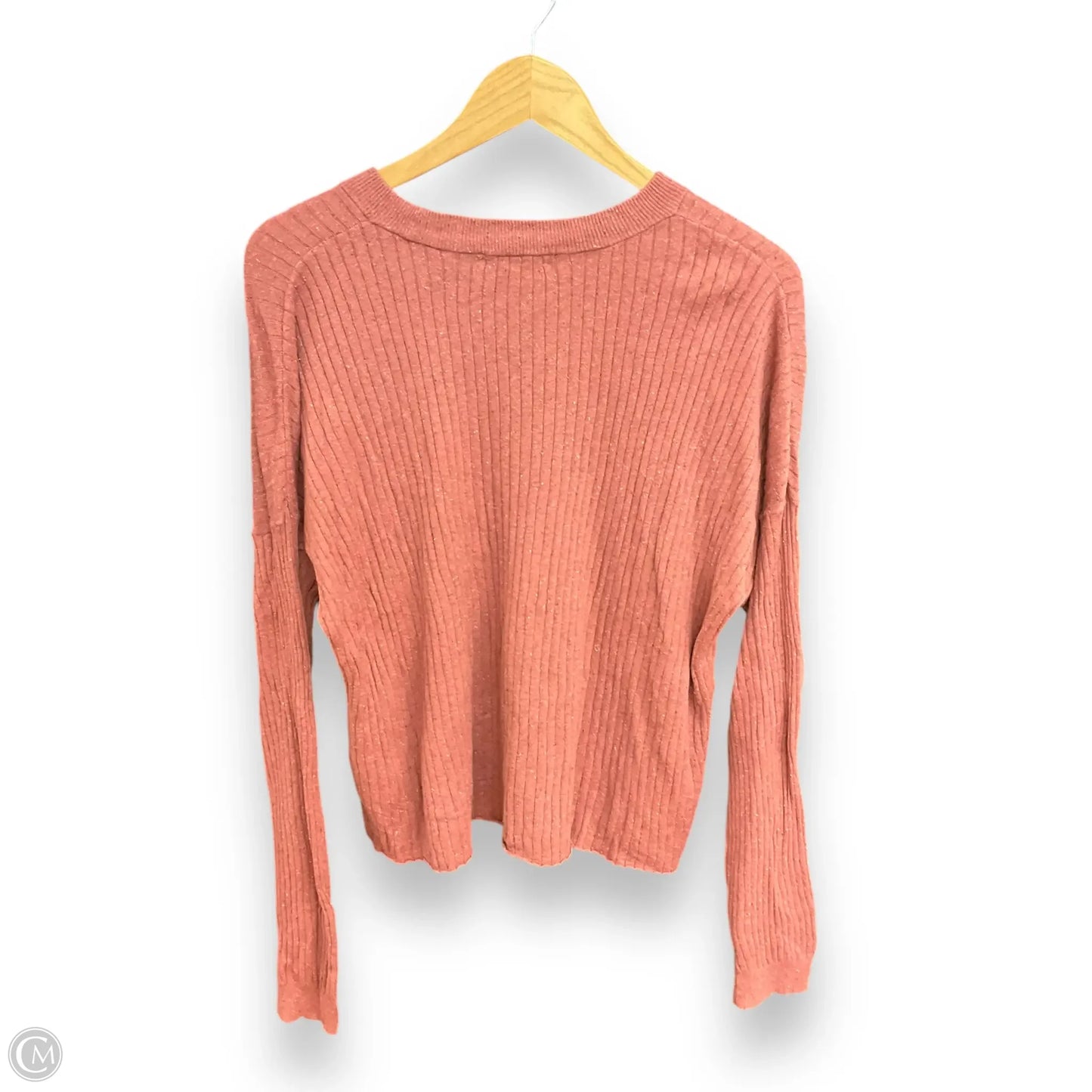 Top Long Sleeve Basic By Madewell In Pink, Size: Xl