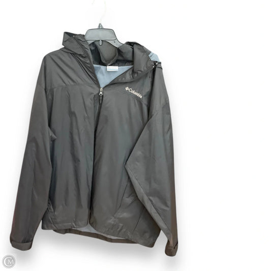 Jacket Windbreaker By Columbia In Black, Size: Xxl