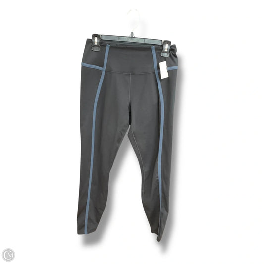 Athletic Leggings By Nike Apparel In Black & Blue, Size: L