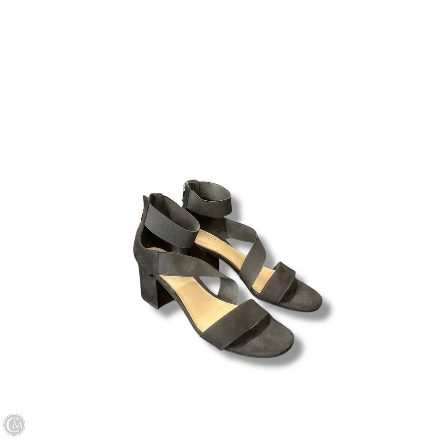 Sandals Heels Block By Liz Claiborne In Black, Size: 9