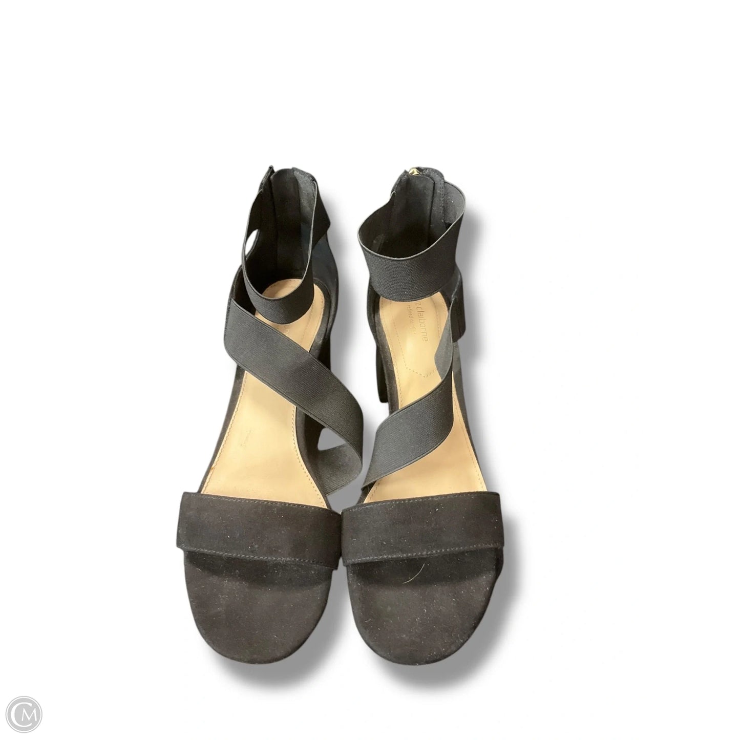 Sandals Heels Block By Liz Claiborne In Black, Size: 9
