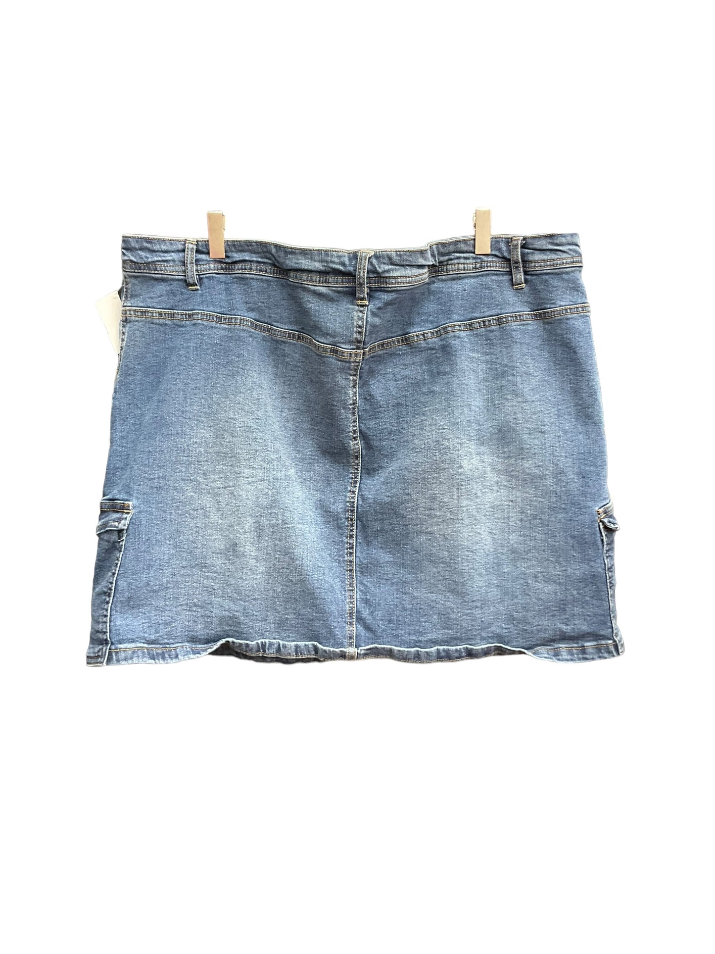 Blue Denim Skirt Mini & Short Wallflower, Size 20